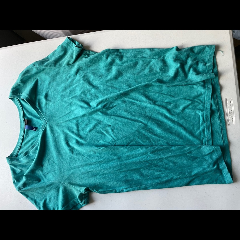 Teal v neck